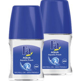 Fa Aqua Mini Pudrasız Ter Önleyici Antiperspirant Roll-On Kadın Deodorant 2x25 ml