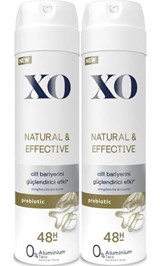 Xo Natural Effective Pudrasız Ter Önleyici Organik Sprey Kadın Deodorant 2x150 ml