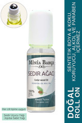 Minia Bahçe Sedir Ağacı Pudrasız Ter Önleyici Organik Roll-On Kadın Deodorant 10 ml