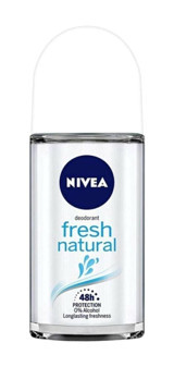 Nivea Natural Fresh Pudrasız Ter Önleyici Organik Antiperspirant Roll-On Kadın Deodorant 25 ml