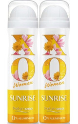Xo Sunrise Pudrasız Ter Önleyici Sprey Kadın Deodorant 2x150 ml