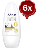 Dove Pudrasız Ter Önleyici Antiperspirant Roll-On Kadın Deodorant 6x50 ml