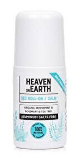 Heaven On Earth Beyazlatıcı Pudrasız Ter Önleyici Organik Antiperspirant Roll-On Unisex Deodorant 50 ml