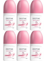 Deotak Invisible Pudrasız Roll-On Kadın Deodorant 6x35 ml