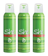 She Is Sweet Pudrasız Ter Önleyici Sprey Kadın Deodorant 3x150 ml