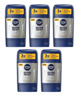 Nivea Pudrasız Ter Önleyici Antiperspirant Roll-On Erkek Deodorant 5x50 ml