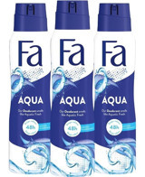 Fa Aqua Pudrasız Ter Önleyici Sprey Kadın Deodorant 3x150 ml