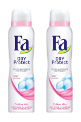 Fa Dry Protect Pudralı Ter Önleyici Antiperspirant Sprey Kadın Deodorant 2x150 ml