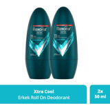 Rexona Xtra Cool Üstün Koruma Pudrasız Ter Önleyici Antiperspirant Roll-On Erkek Deodorant 2x50 ml