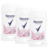 Rexona Powder Dry Pudralı Ter Önleyici Antiperspirant Stick Kadın Deodorant 3x40 ml
