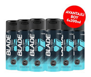 Blade Cool Fresh Pudrasız Ter Önleyici Antiperspirant Sprey Erkek Deodorant 6x200 ml