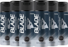 Blade Mountain Fresh Pudrasız Ter Önleyici Antiperspirant Sprey Erkek Deodorant 6x150 ml