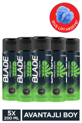 Blade Green Dream Pudrasız Ter Önleyici Antiperspirant Sprey Erkek Deodorant 5x200 ml