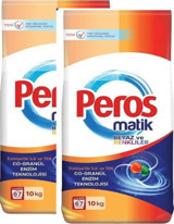 Peros Matik Beyazlar - Renkliler İçin 67 Yıkama Toz Deterjan 2 x 10 kg