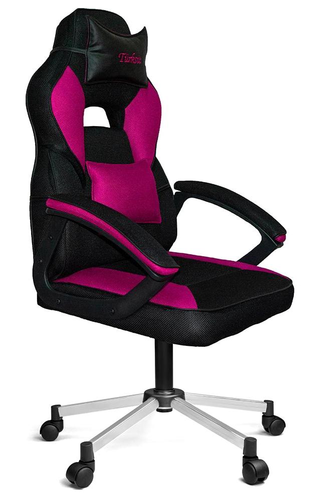 Türksit Forza Ortopedik Kumaş Oyuncu Koltuğu Pembe-Siyah