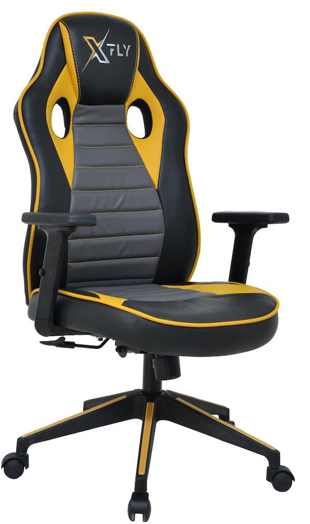 Xfly 1511S0492 Suni Deri Oyuncu Koltuğu Sarı-Siyah