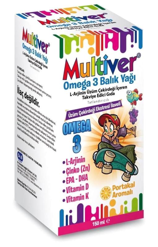 Multiver Omega 3 Balık Yağı Şurup 150 ml