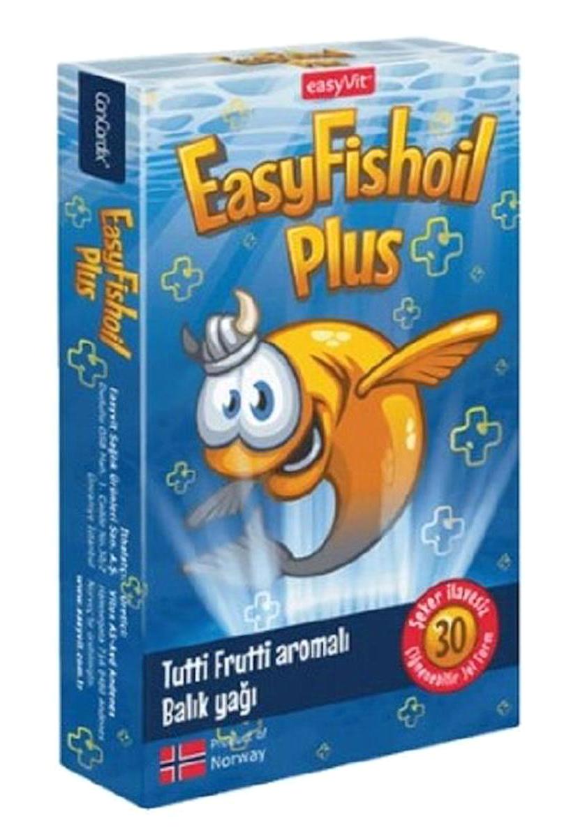 Easyvit EasyFishoil Plus Omega 3 Balık Yağı Jel 30 Adet