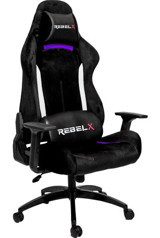 Rebelx Dark Premium Ortopedik Kumaş Oyuncu Koltuğu Mor-Siyah