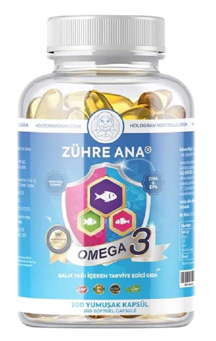 Zühre Ana Omega 3 Kapsül 1300 mg 200 Adet