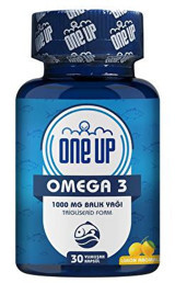 One Up Limon Aromalı Omega 3 Kapsül 1000 mg 60 Adet