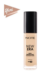 Note New Era Skin Protecting 110 Güneş Koruyuculu Vegan Likit Şişe Fondöten 30 ml
