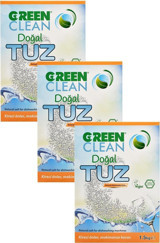 U Green Clean Doğal Tuz Toz Bulaşık Makinesi Deterjanı 3x1.5 kg