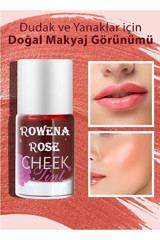 Rowenarose Tint Pembe Parlak Likit Allık