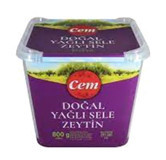 Cem Tuzlu Sele Yağlı Siyah Zeytin Kutu 800 gr