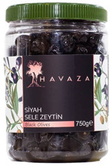 Havaza Tuzlu Sele Siyah Zeytin Pet Kavanoz 750 gr