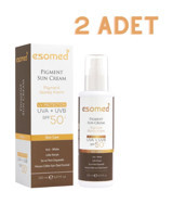 Esomed Pigment 50 Faktör Hassas Ciltler İçin Leke Karşıtı Nemlendirici Yaşlanma Karşıtı Aydınlatıcı Yüz Güneş Kremi 2 x 150 ml