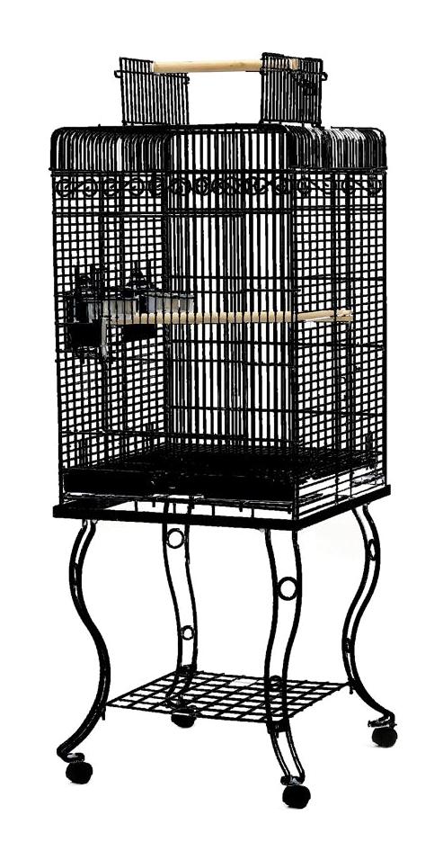 Dayang 54x 54x 134 cm Folluklu Ayaklı Krom Papağan Yuvası