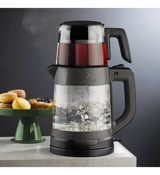 Aryıldız The Taste Otomatik 1800 W Işıklı Cam Siyah Çay Makinesi