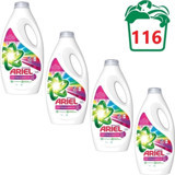 Ariel Canlı Parlak Renkliler İçin 116 Yıkama Sıvı Deterjan 4x1.59 lt