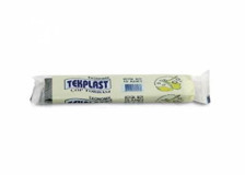 Tekplast Şeffaf Büyük Boy 65x80 cm Çöp Poşeti 10x12 Adet Beyaz
