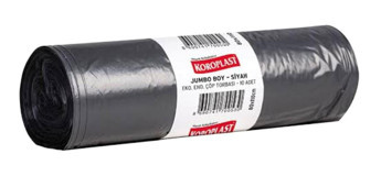 Koroplast Jumbo Boy 80x110 cm Çöp Poşeti 10x12 Adet Siyah