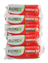 Alflorex Şeffaf Orta Boy 55x60 cm Çöp Poşeti 5 Adet Siyah