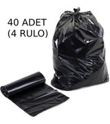 Nistabolje Jumbo Boy 75x90 cm Çöp Poşeti 10x12 Adet Siyah