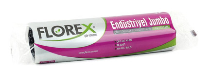 Florex Jumbo Boy 80x110 cm Çöp Poşeti 100 Adet Siyah