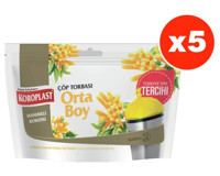 Koroplast Hanımeli Kokulu Şeffaf Büzgülü Orta Boy 55x60 cm Çöp Poşeti 15x5 Adet Sarı