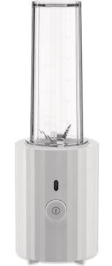Alessi Plisse 550 ml Plastik Kişisel Çift Bıçaklı Mini Smoothie Blender Beyaz