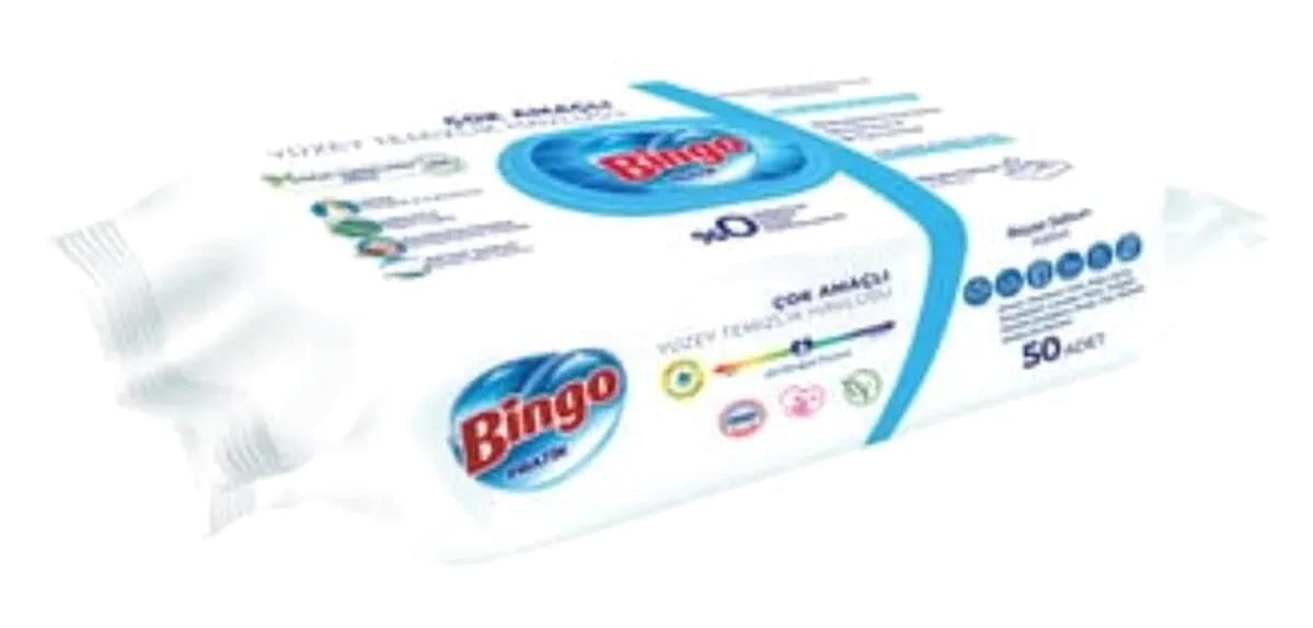 Bingo Beyaz Sabunlu 50 Yaprak 5'li Yüzey Temizleme Mendili