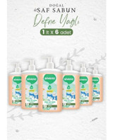 Siveno Defne Yağlı Alkolsüz Parabensiz Organik Vegan 6'lı Sıvı Sabun 1 lt