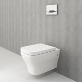 Bocchi Firenze 53.5 cm Seramik Kanalsız Arkadan Çıkışlı Gömme Asma Klozet Beyaz