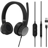 Lenovo Go Wired ANC Silikonlu Mikrofonlu USB Type A Siyah Kablolu Kulaklık