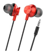 Linktech H340 Silikonlu Mikrofonlu 3.5 mm Jak Kırmızı Siyah Kablolu Kulaklık