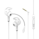 Zore AK-P9 Silikonlu Mikrofonlu 3.5 mm Jak Beyaz Kablolu Kulaklık