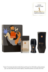Avon Black Suede Üçlü Erkek Parfüm Deodorant Seti EDT