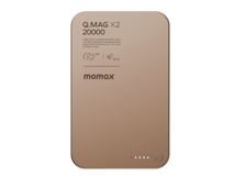 Momax Q.Mag X2 20000 mAh Hızlı Şarj Mıknatıslı USB Kablosuz Powerbank Çöl Titanyum