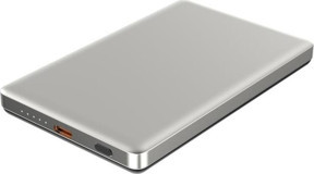 Logia Magslim 5S 5000 mAh Hızlı Şarj Dijital Göstergeli USB Type C Kablosuz Powerbank Gümüş